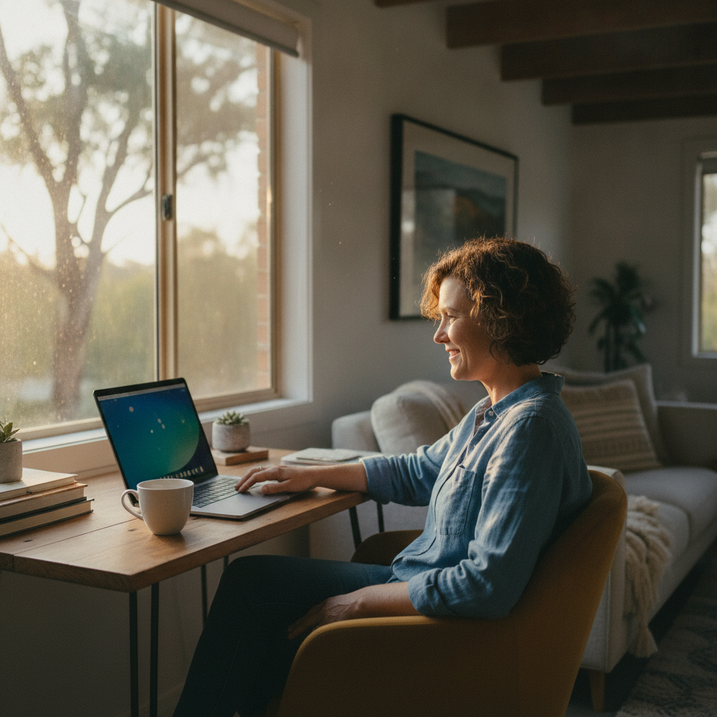 Computer cleaning in Merrill (2581) — a local resident at home with a clean, fast, dust-free computer running cool and quiet