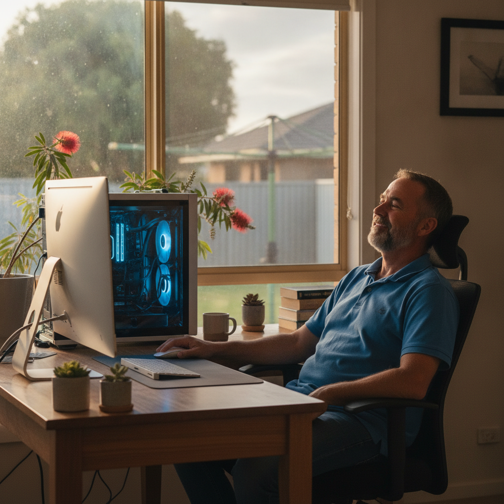 Laptop and desktop cleaning in Miandetta (2825) — an at-home owner pleased their computer runs cool and quiet again