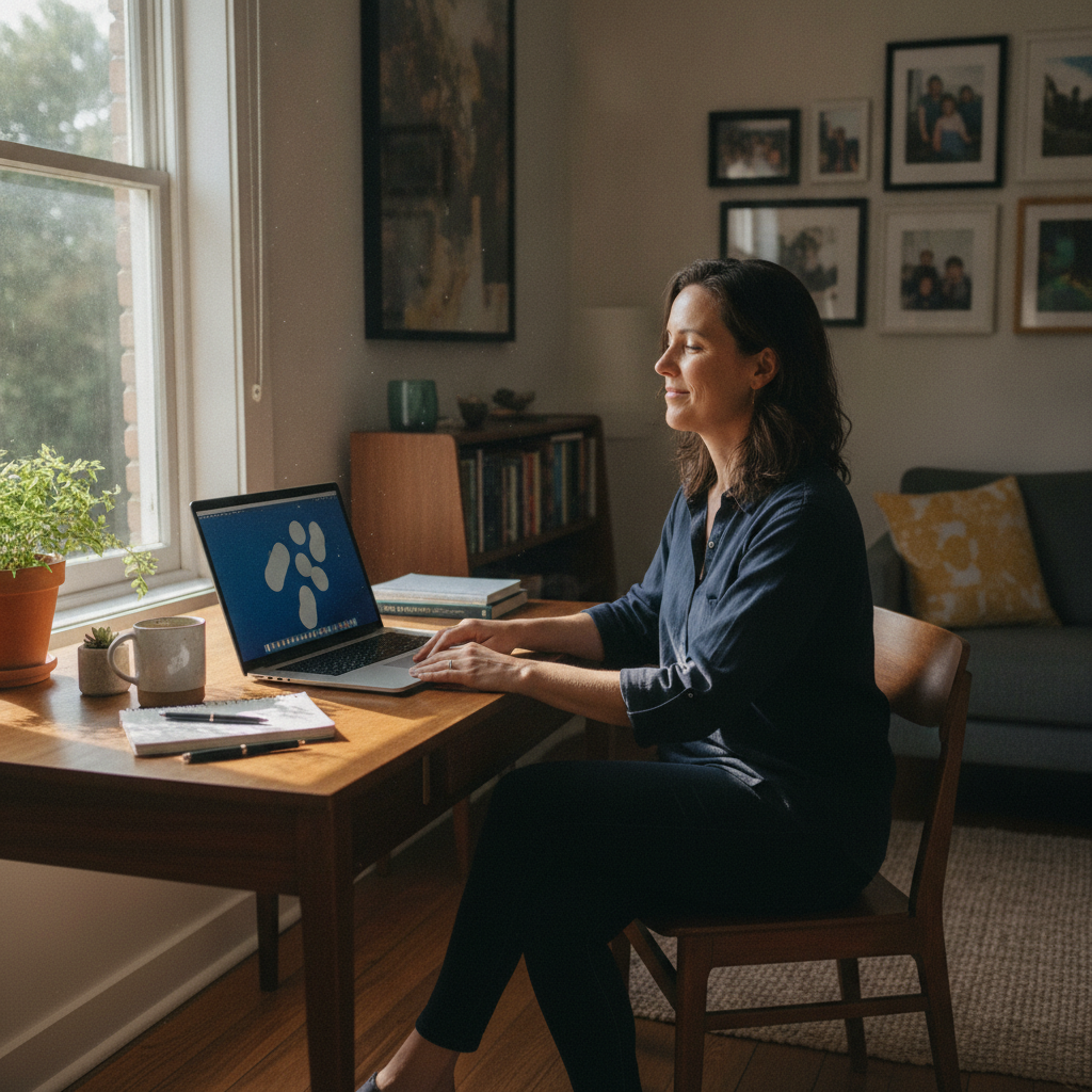 Professional computer clean-out in Mile End (5031) — a happy South Australia resident at home with a spotless, fast, quiet machine