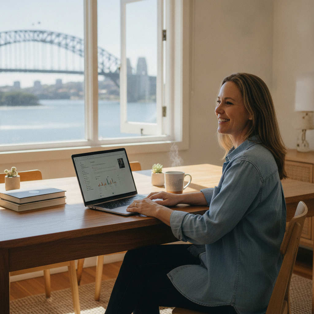 Computer cleaning in Milsons Point (2061) — a local resident at home with a clean, fast, dust-free computer running cool and quiet