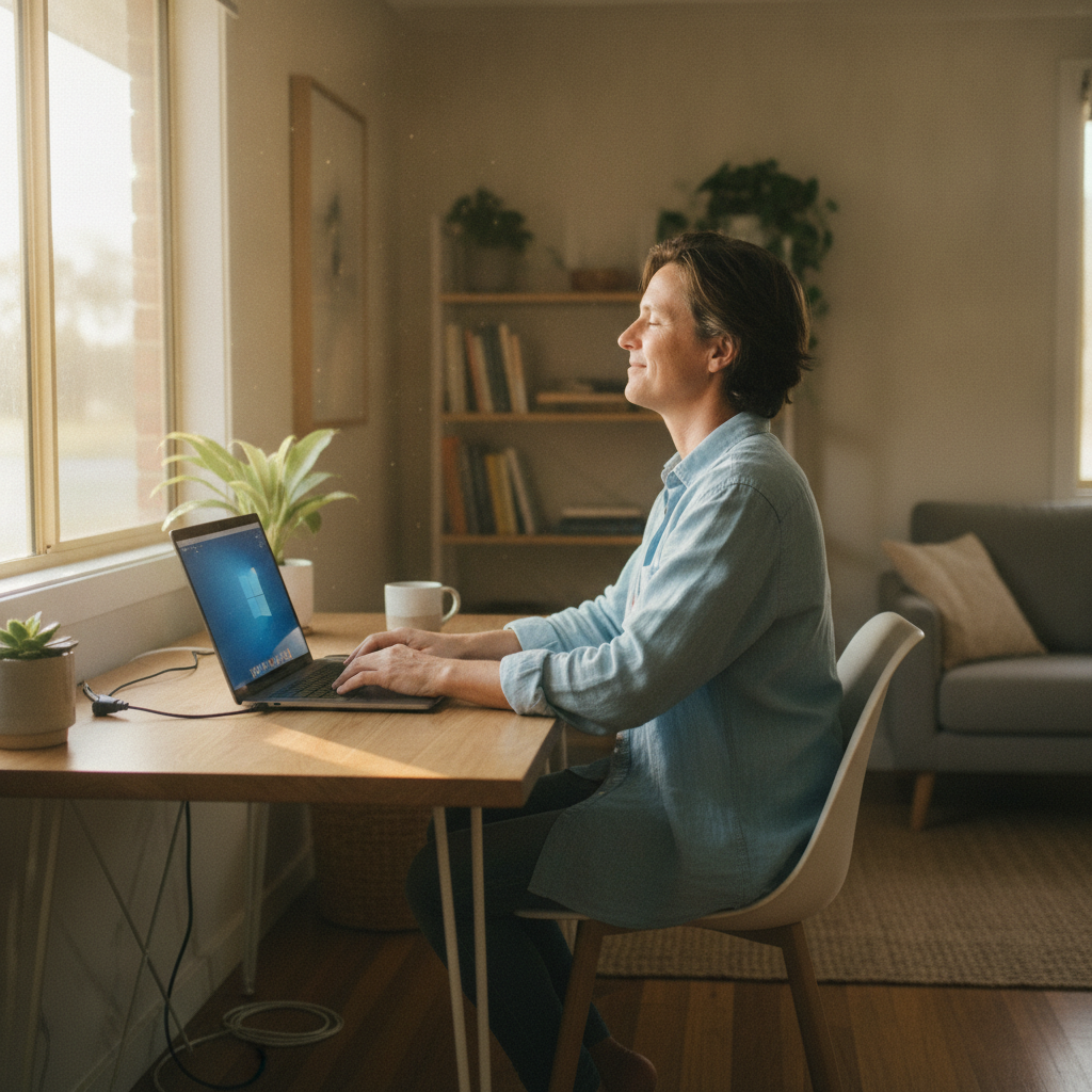 Laptop and desktop cleaning in Mitchell (2795) — an at-home owner pleased their computer runs cool and quiet again