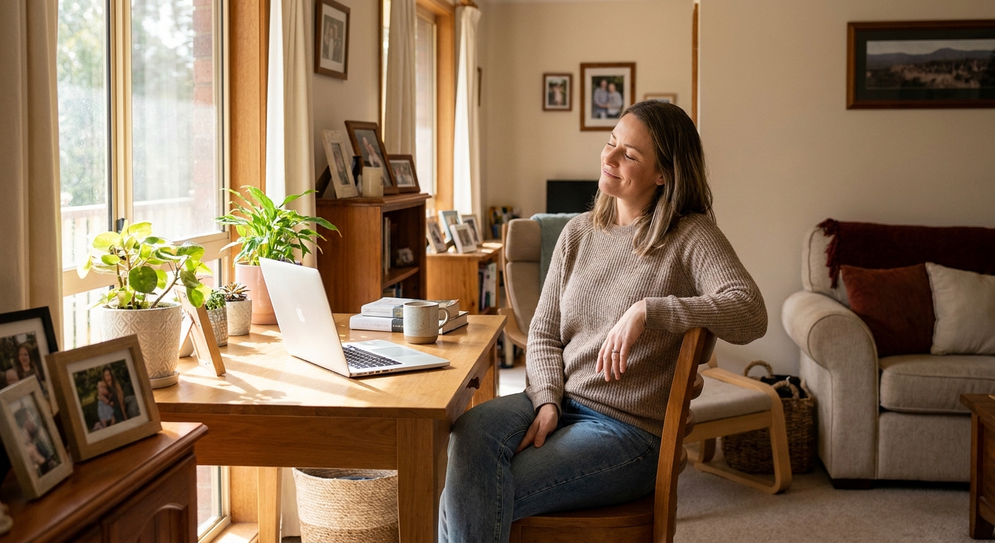 Computer cleaning in Monbulk (3793) — a local resident at home with a clean, fast, dust-free computer running cool and quiet