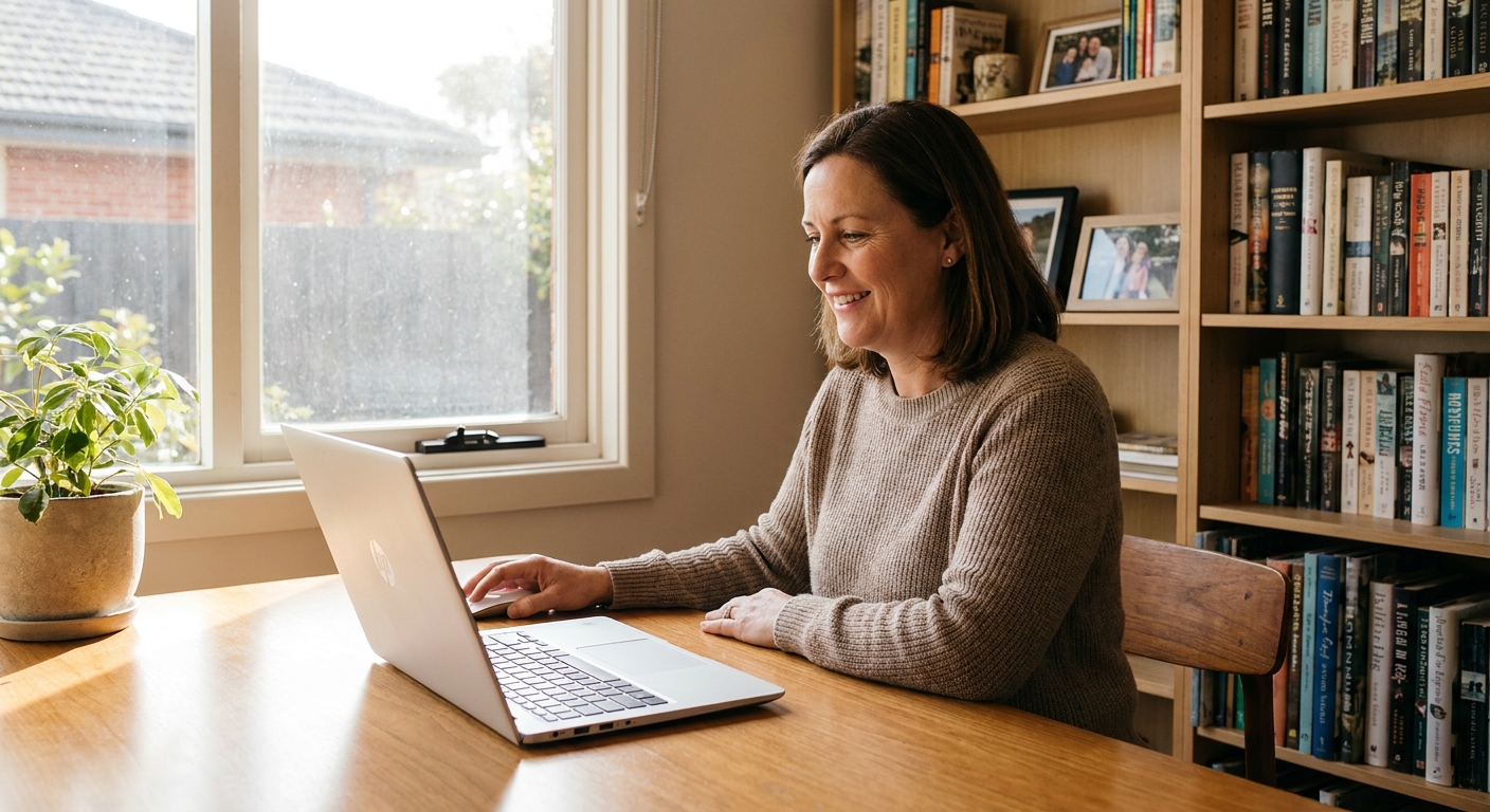 Computer cleaning in Mont Albert (3127) — a local resident at home with a clean, fast, dust-free computer running cool and quiet