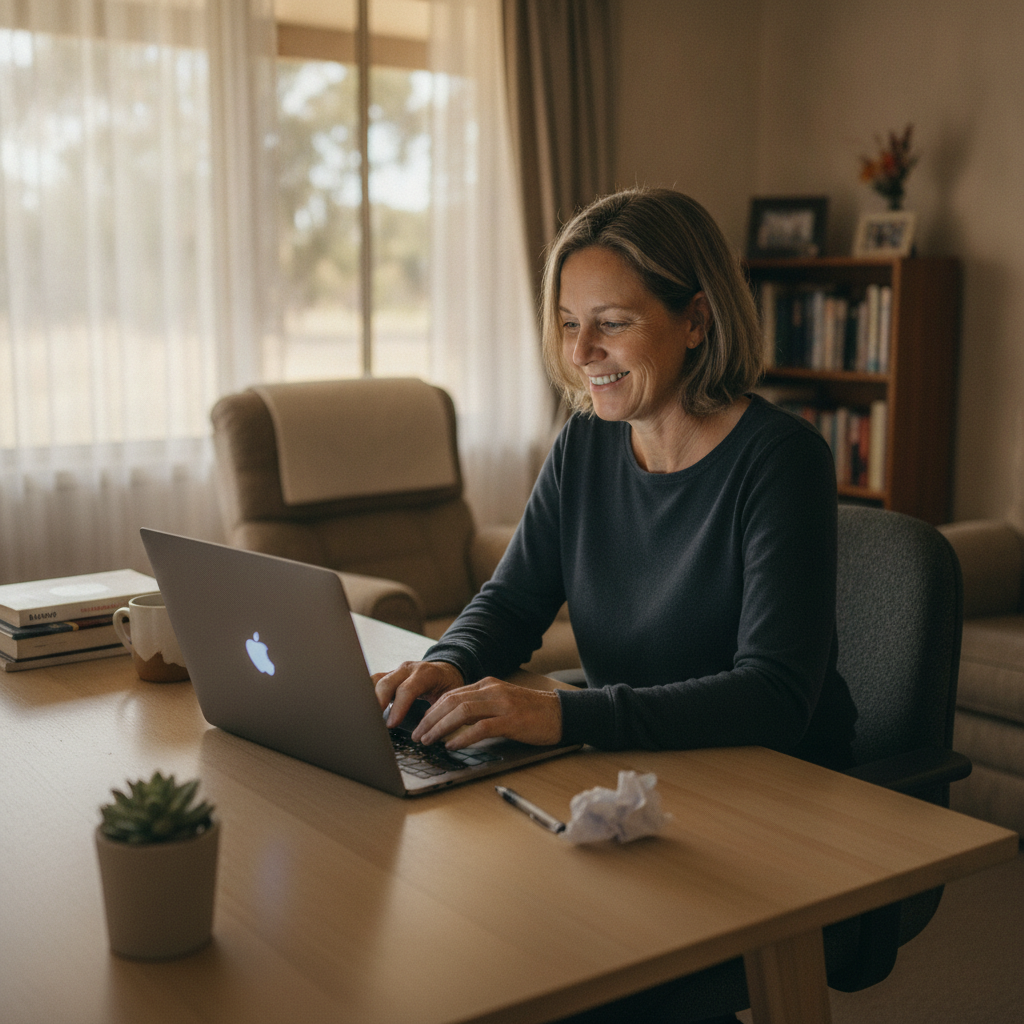 Computer cleaning in Moonbi (2353) — a local resident at home with a clean, fast, dust-free computer running cool and quiet