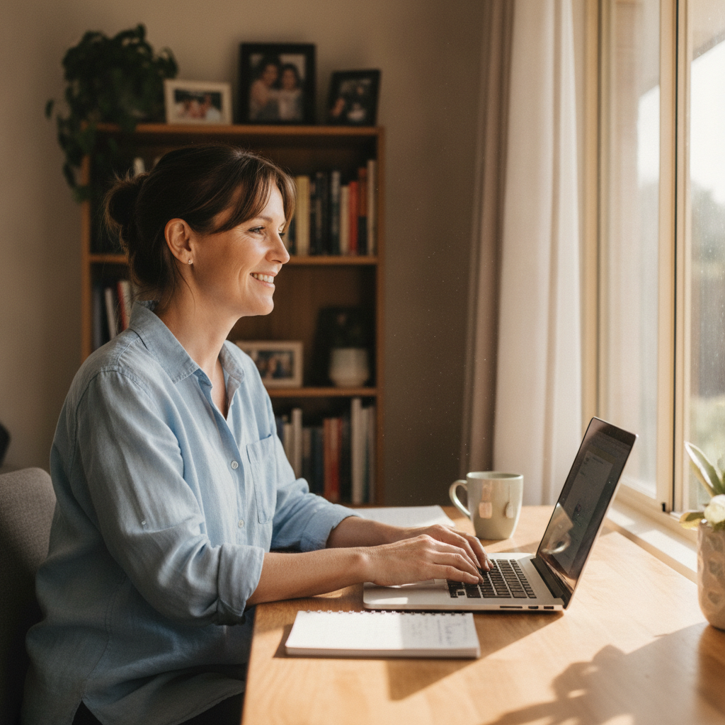 Computer cleaning in Morley (6943) — a local resident at home with a clean, fast, dust-free computer running cool and quiet