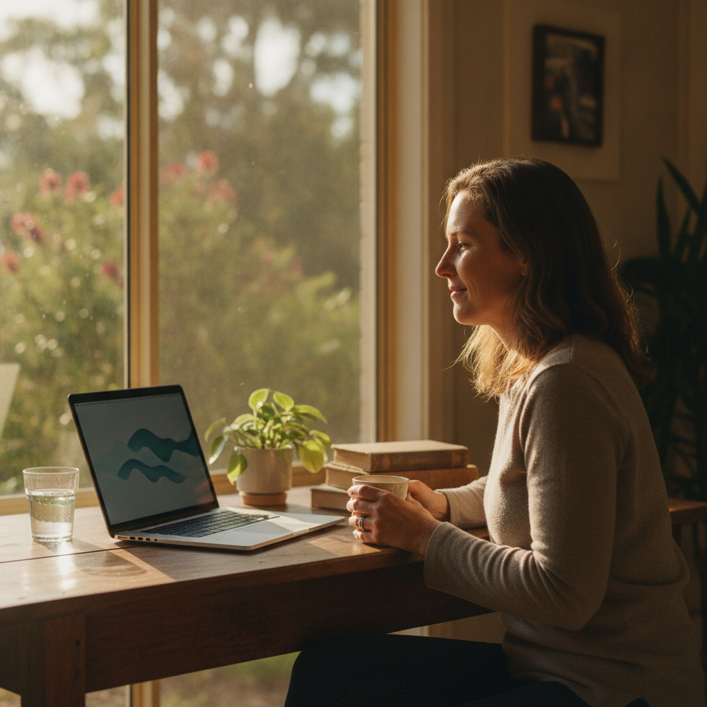 Professional computer clean-out in Moto (2426) — a happy New South Wales resident at home with a spotless, fast, quiet machine