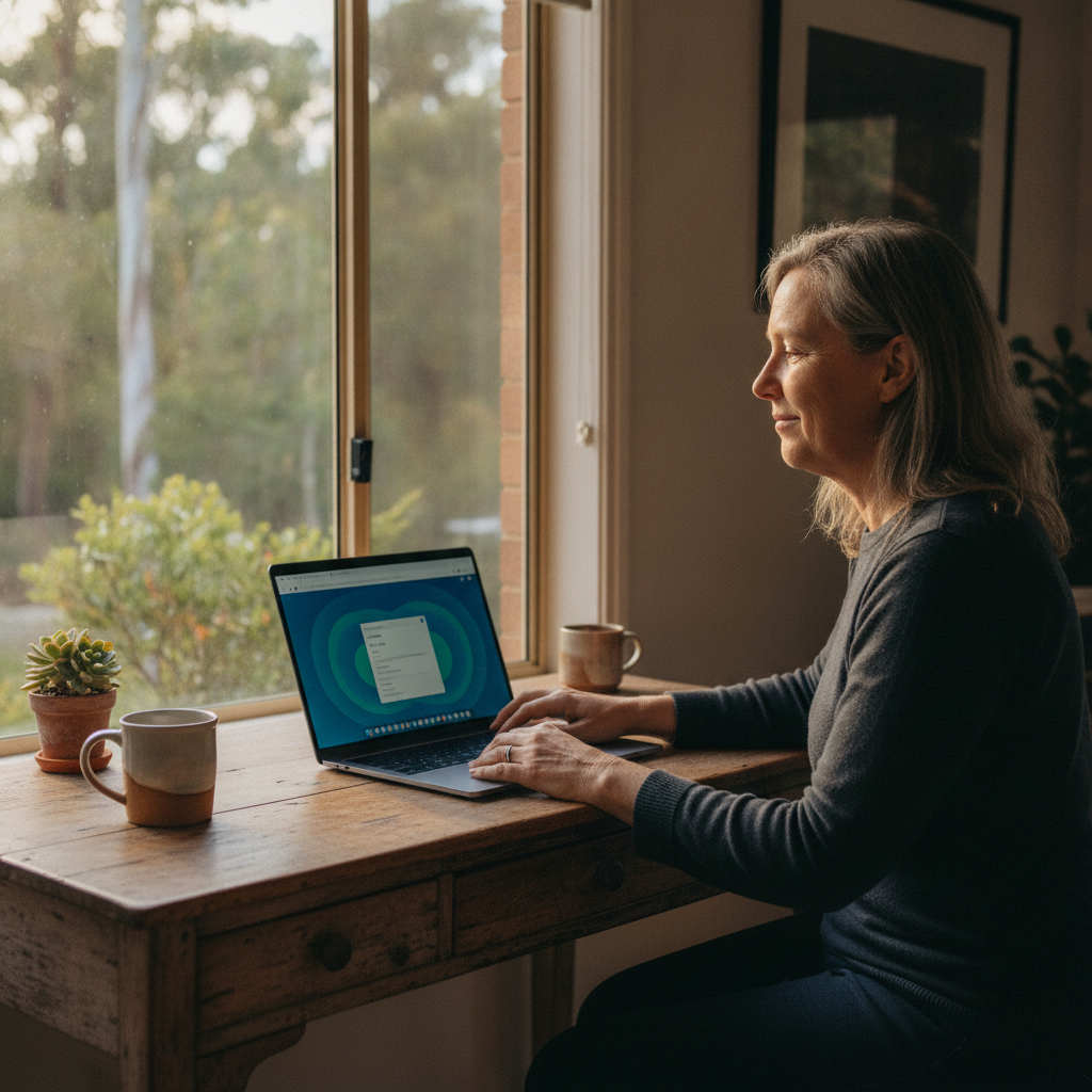 Computer cleaning in Mount Burrell (2484) — a local resident at home with a clean, fast, dust-free computer running cool and quiet