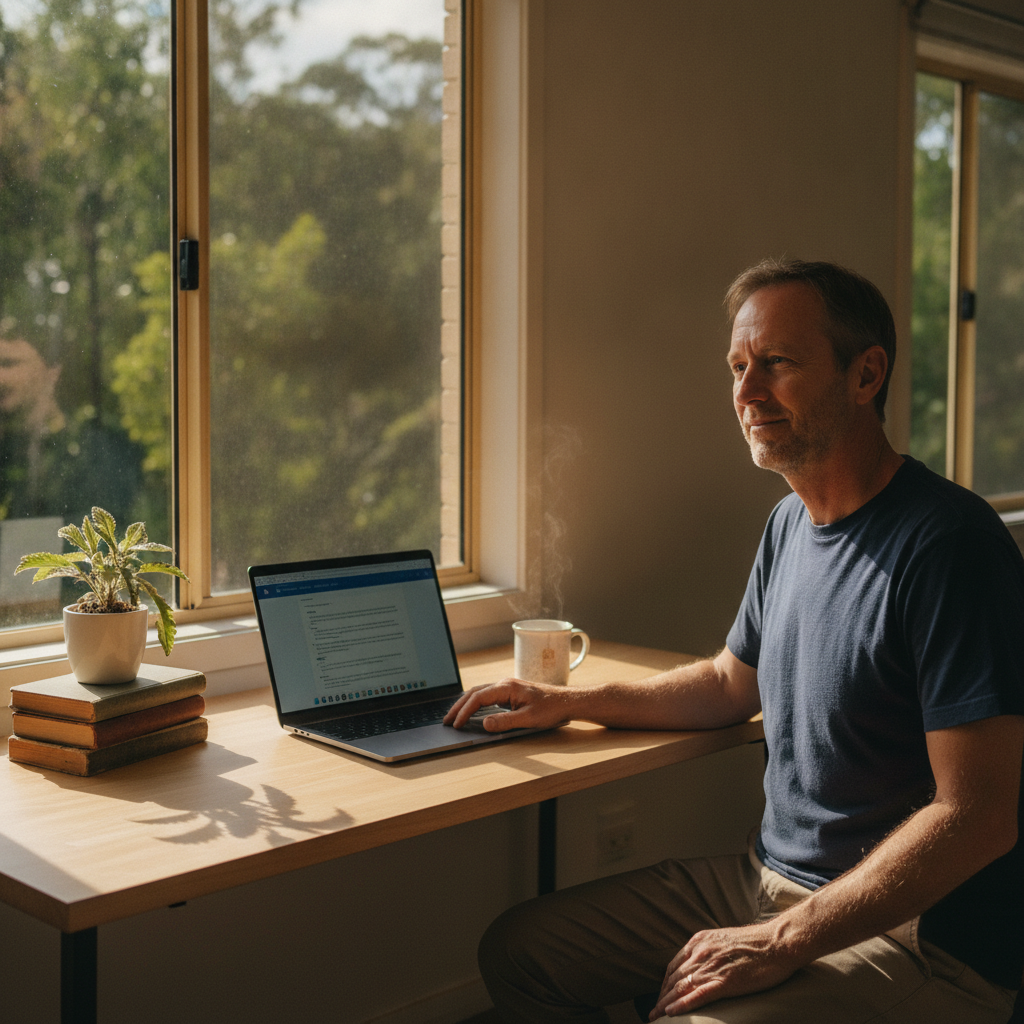 Computer cleaning in Mount Glorious (4520) — a local resident at home with a clean, fast, dust-free computer running cool and quiet