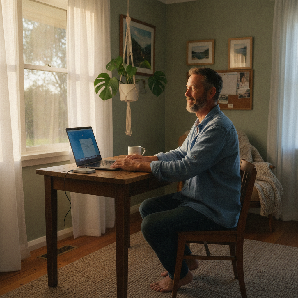 Computer cleaning in Mount Horeb (2729) — a local resident at home with a clean, fast, dust-free computer running cool and quiet