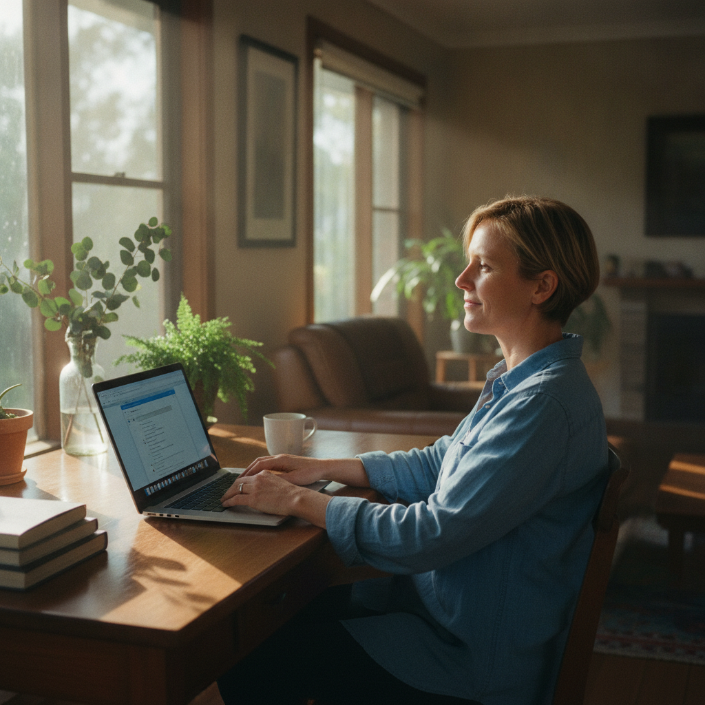 Computer cleaning in Mount Irvine (2786) — a local resident at home with a clean, fast, dust-free computer running cool and quiet