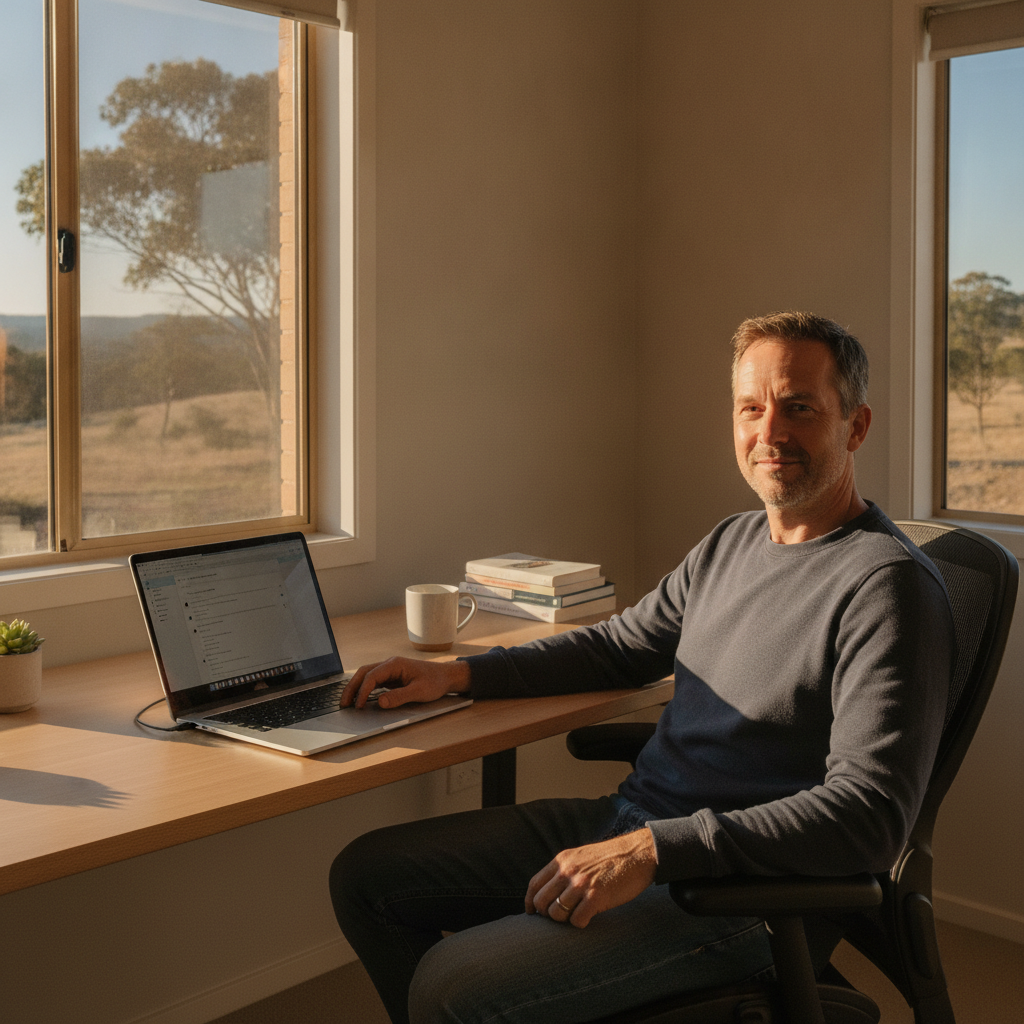 Computer cleaning in Mount Lofty (5152) — a local resident at home with a clean, fast, dust-free computer running cool and quiet