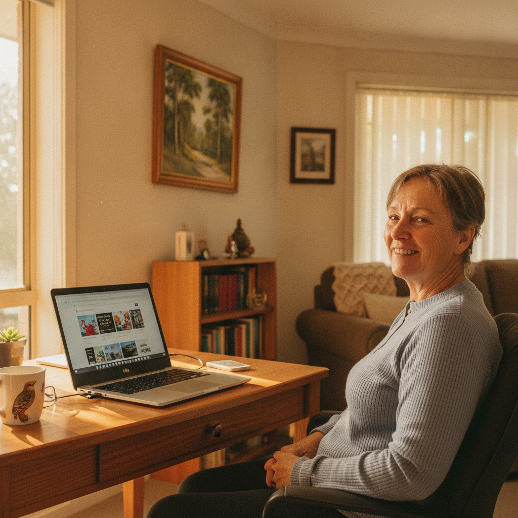 Computer cleaning in Mount Marsh (2469) — a local resident at home with a clean, fast, dust-free computer running cool and quiet