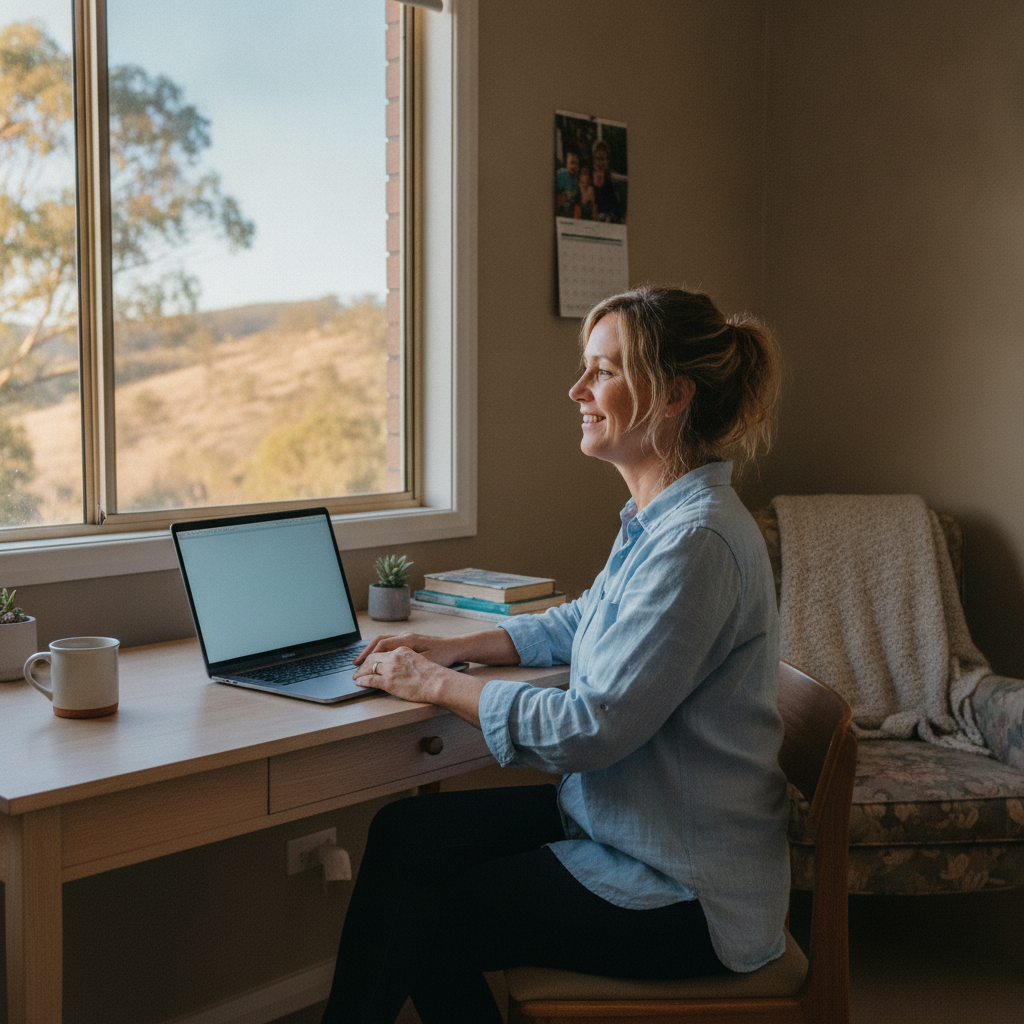 Computer cleaning in Mount Rivers (2311) — a local resident at home with a clean, fast, dust-free computer running cool and quiet