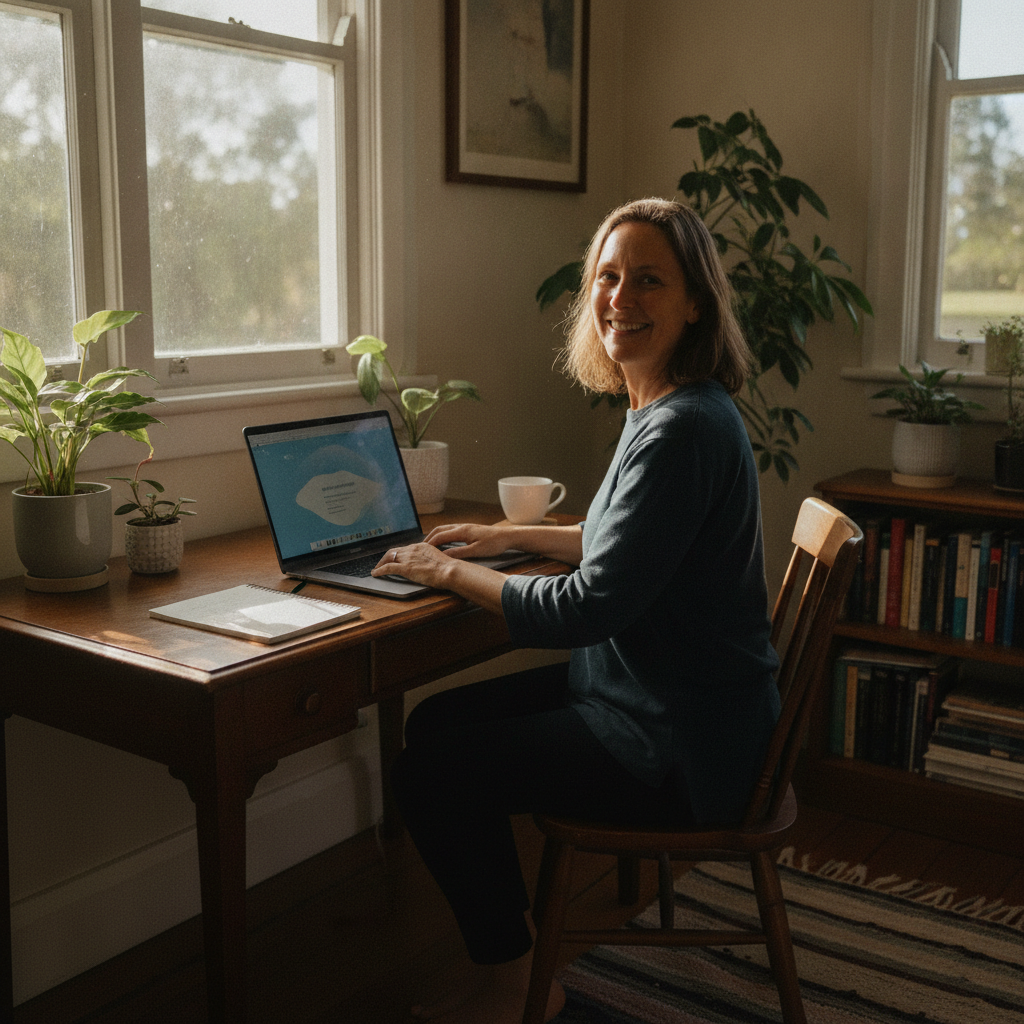 Computer cleaning in Mount Samson (4520) — a local resident at home with a clean, fast, dust-free computer running cool and quiet