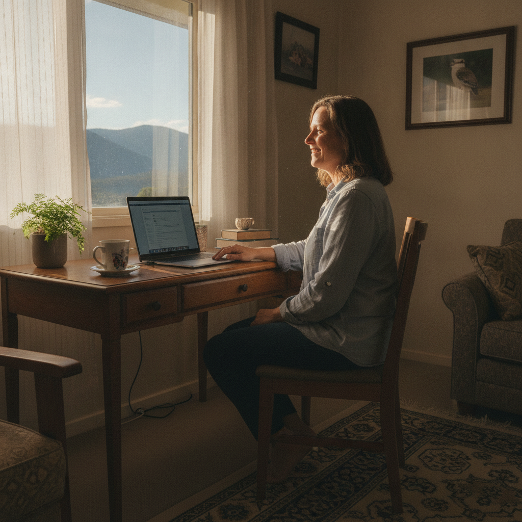 Computer cleaning in Mount Victoria (2786) — a local resident at home with a clean, fast, dust-free computer running cool and quiet