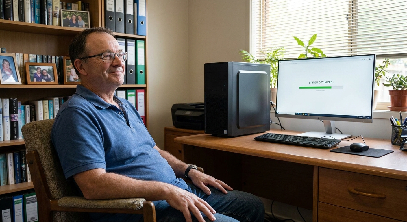 Laptop and desktop cleaning in Mount Waverley (3149) — an at-home owner pleased their computer runs cool and quiet again