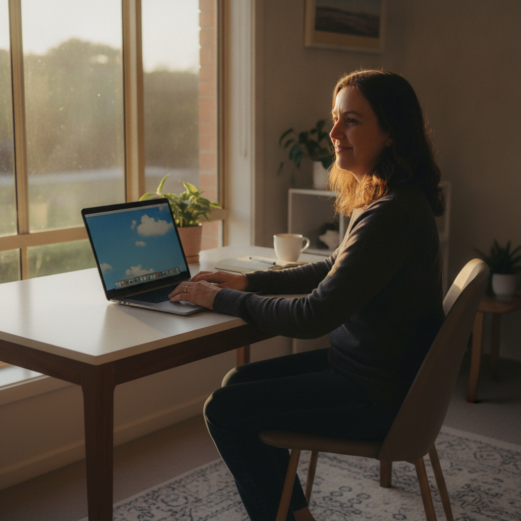 Computer cleaning in Mulbring (2323) — a local resident at home with a clean, fast, dust-free computer running cool and quiet
