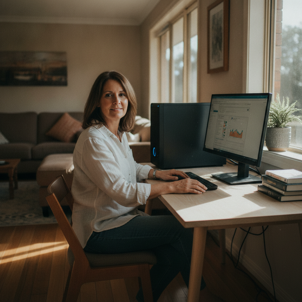 Computer cleaning in Mulgoa (2745) — a local resident at home with a clean, fast, dust-free computer running cool and quiet