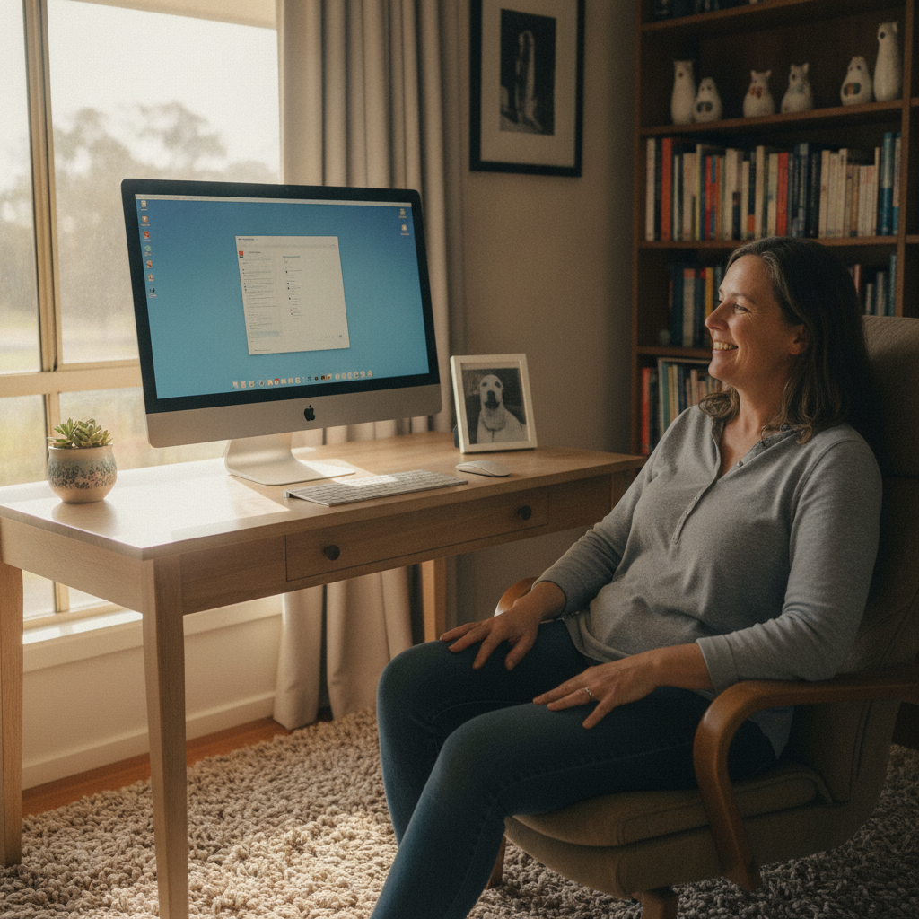 Computer cleaning in Munghorn (2850) — a local resident at home with a clean, fast, dust-free computer running cool and quiet