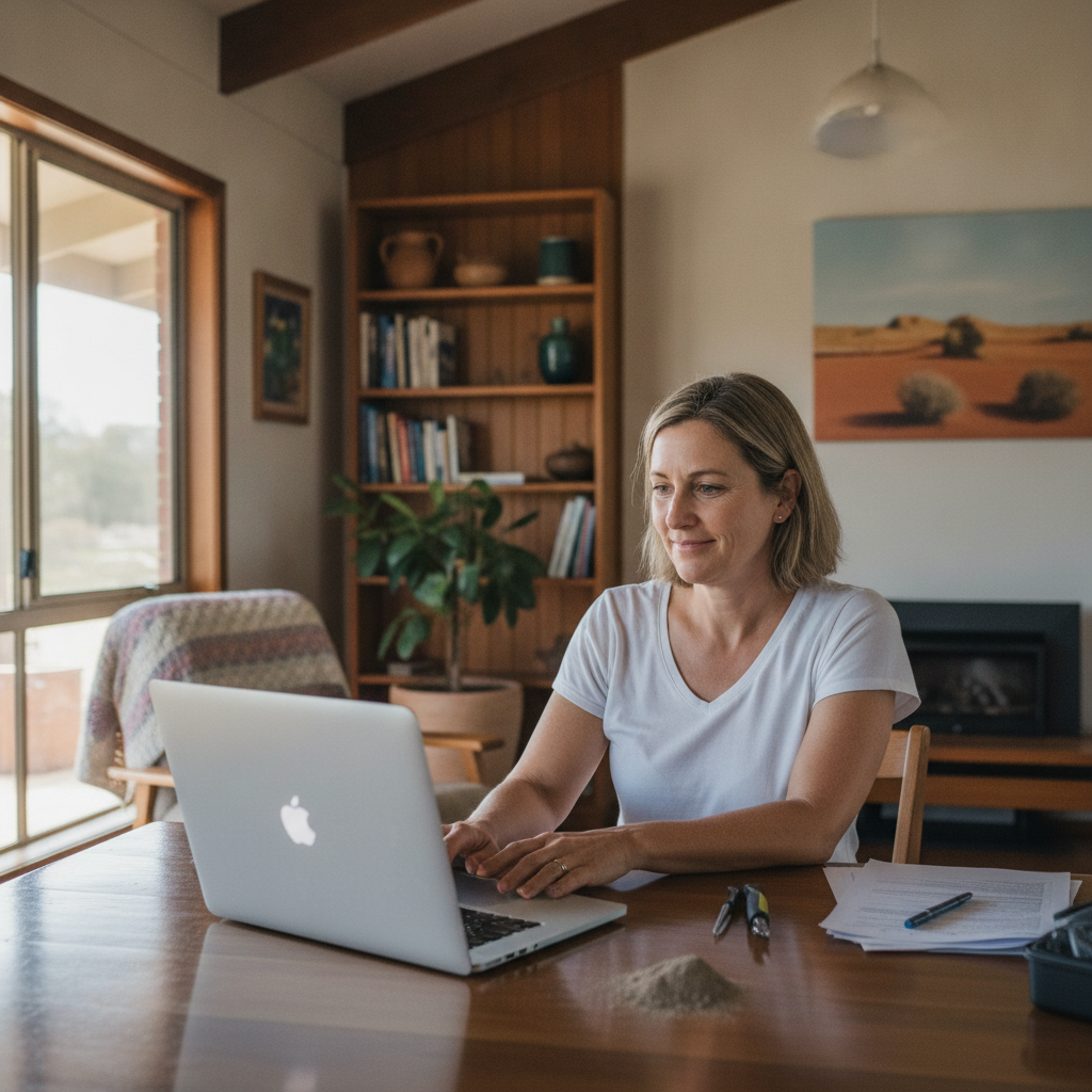 Professional computer clean-out in Mungo (2715) — a happy New South Wales resident at home with a spotless, fast, quiet machine