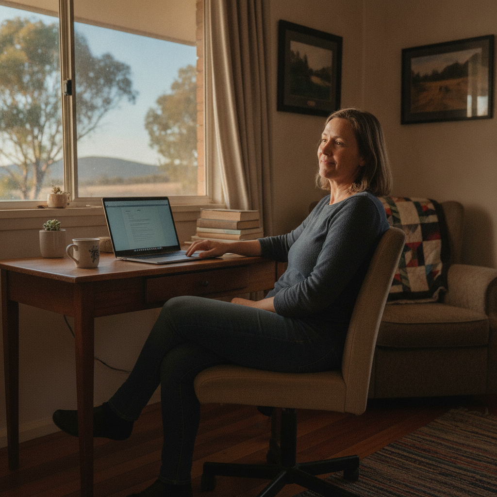 Computer cleaning in Murrurundi (2338) — a local resident at home with a clean, fast, dust-free computer running cool and quiet