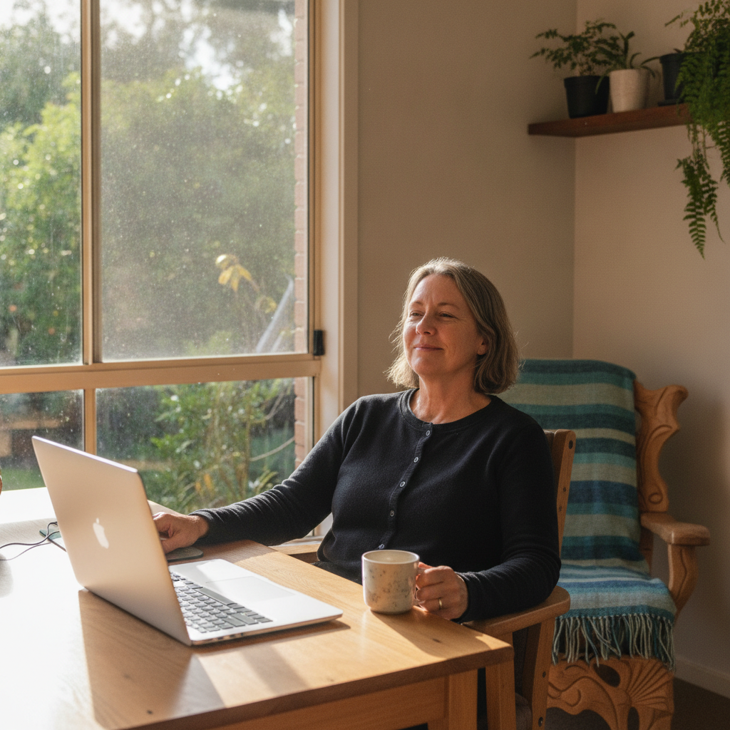 Computer cleaning in Murwillumbah (2484) — a local resident at home with a clean, fast, dust-free computer running cool and quiet