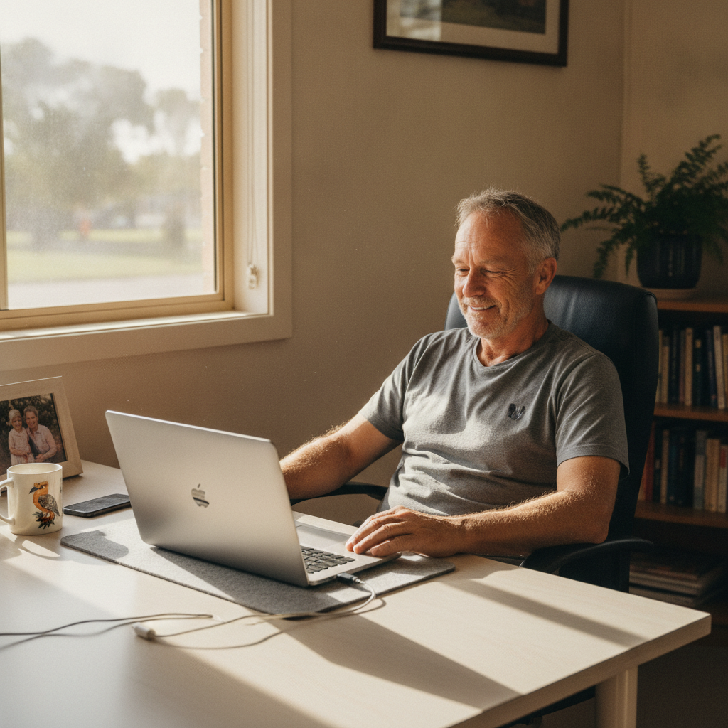 Computer cleaning in Muttama (2722) — a local resident at home with a clean, fast, dust-free computer running cool and quiet