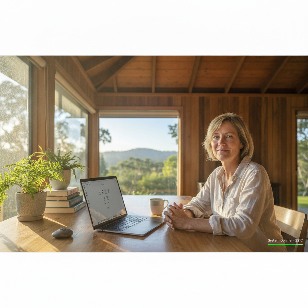 Computer cleaning in Myocum (2481) — a local resident at home with a clean, fast, dust-free computer running cool and quiet