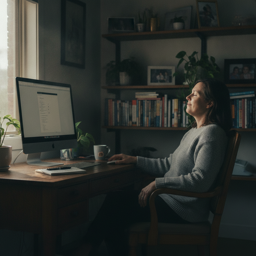 Computer cleaning in Newcastle (2300) — a local resident at home with a clean, fast, dust-free computer running cool and quiet