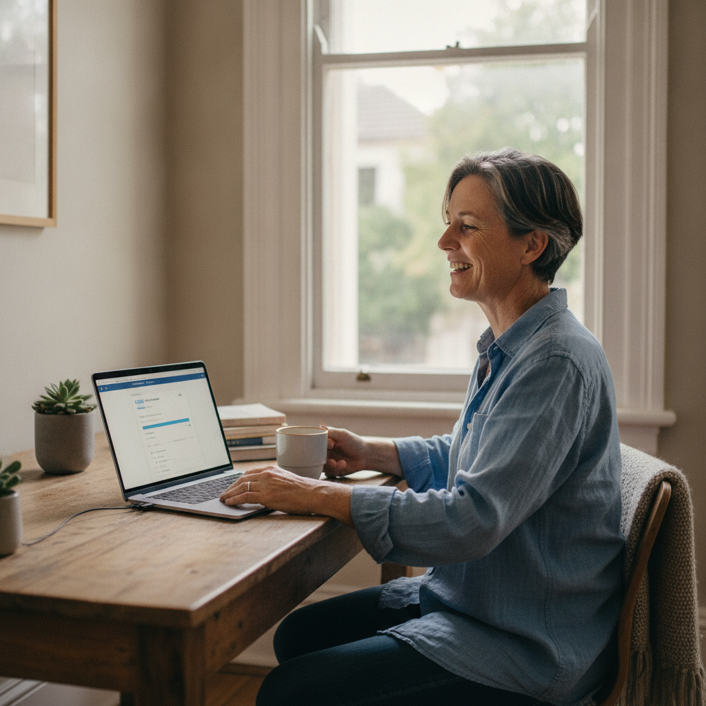 Computer cleaning in Newcastle East (2300) — a local resident at home with a clean, fast, dust-free computer running cool and quiet