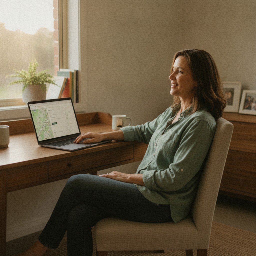 Professional computer clean-out in North Ryde (2113) — a happy New South Wales resident at home with a spotless, fast, quiet machine