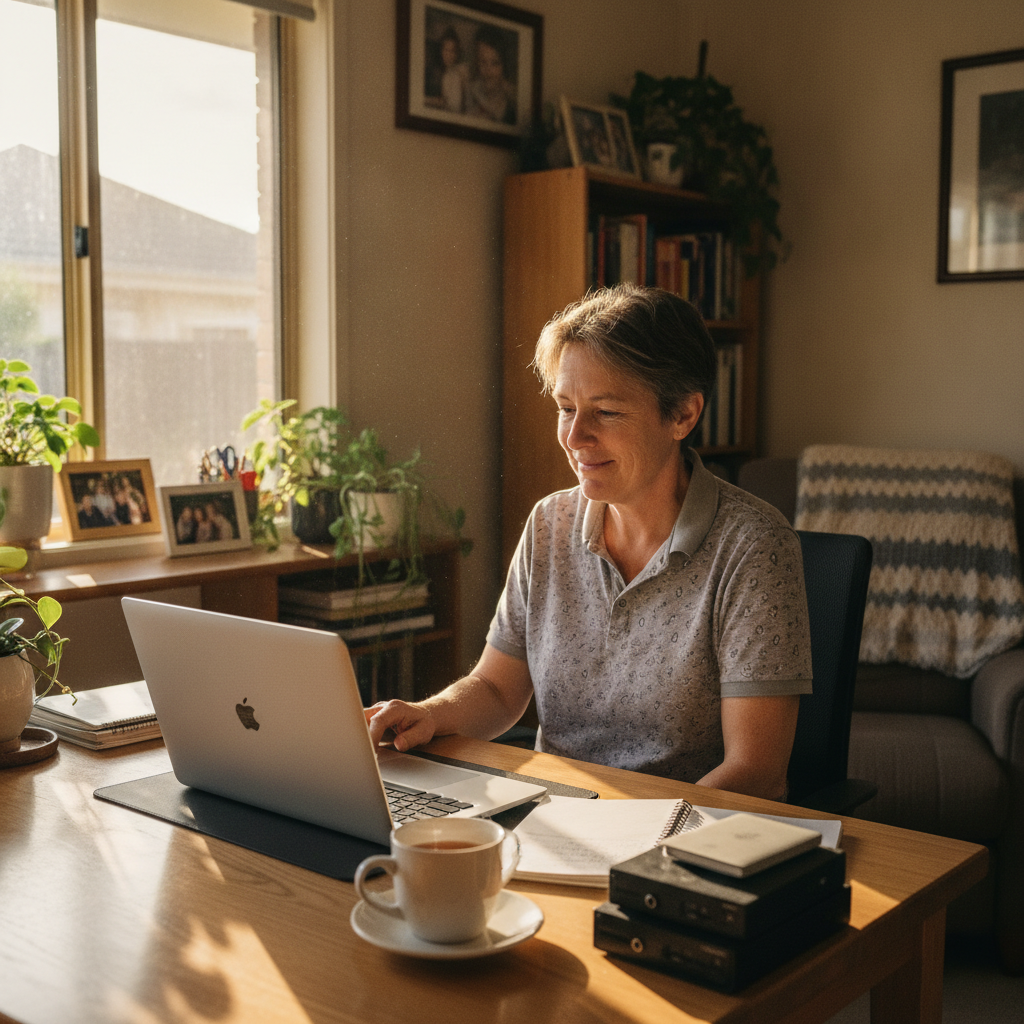 Computer cleaning in North St Marys (2760) — a local resident at home with a clean, fast, dust-free computer running cool and quiet