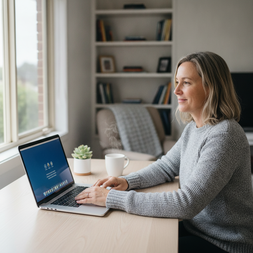 Professional computer clean-out in North Turramurra (2074) — a happy New South Wales resident at home with a spotless, fast, quiet machine