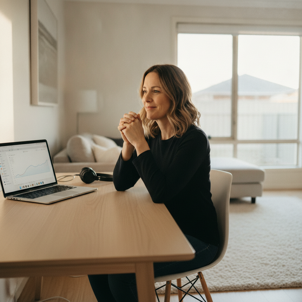 Professional computer clean-out in Novar Gardens (5040) — a happy South Australia resident at home with a spotless, fast, quiet machine