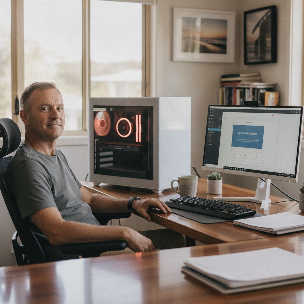 Laptop and desktop cleaning in Nudgee Beach (4014) — an at-home owner pleased their computer runs cool and quiet again