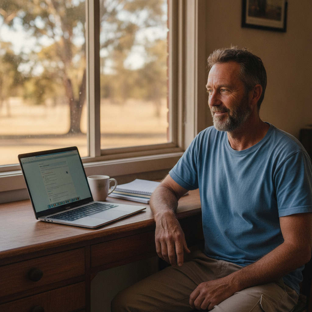 Computer cleaning in Nymboida (2460) — a local resident at home with a clean, fast, dust-free computer running cool and quiet