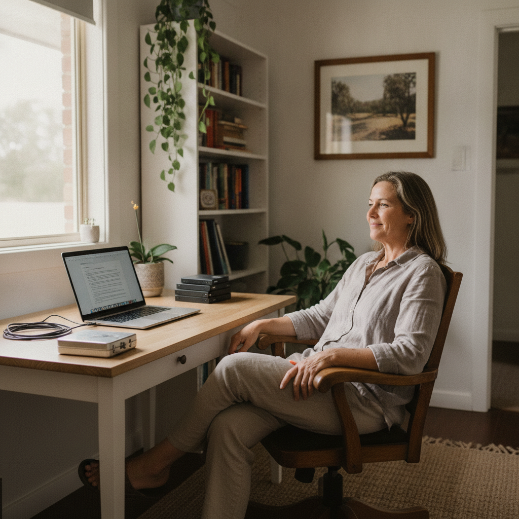 Computer cleaning in Oallen (2622) — a local resident at home with a clean, fast, dust-free computer running cool and quiet