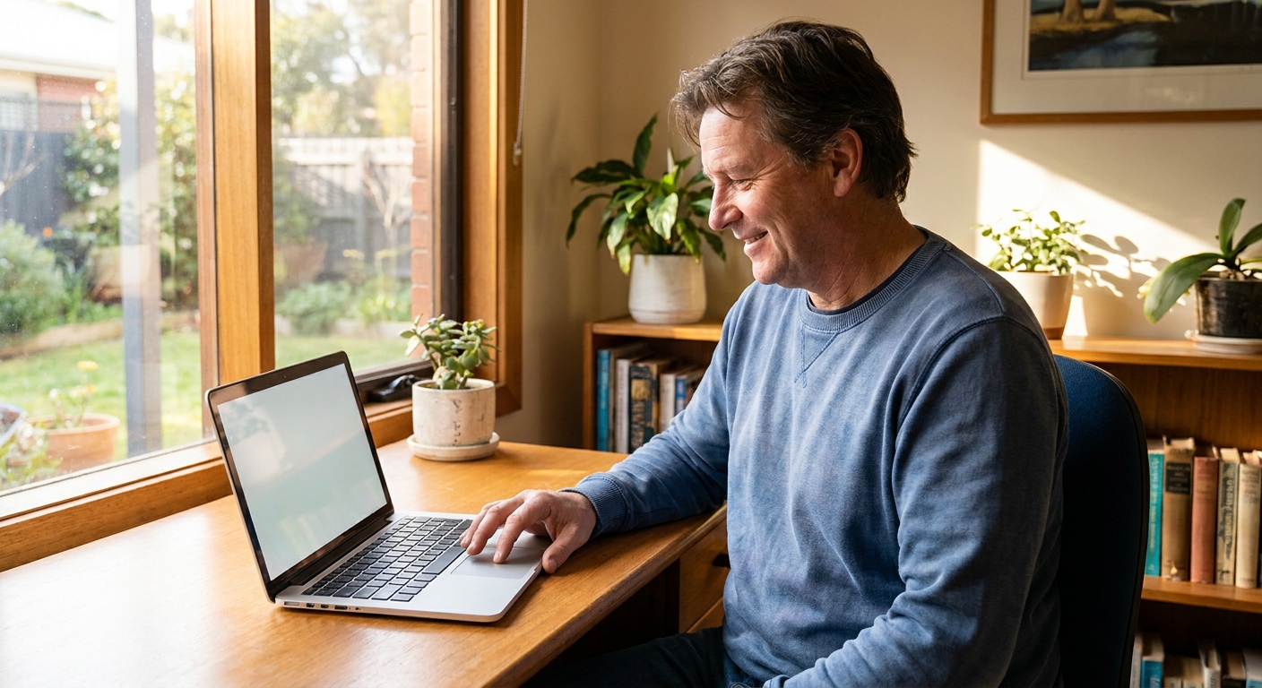 Computer cleaning in Ocean Grove (3226) — a local resident at home with a clean, fast, dust-free computer running cool and quiet