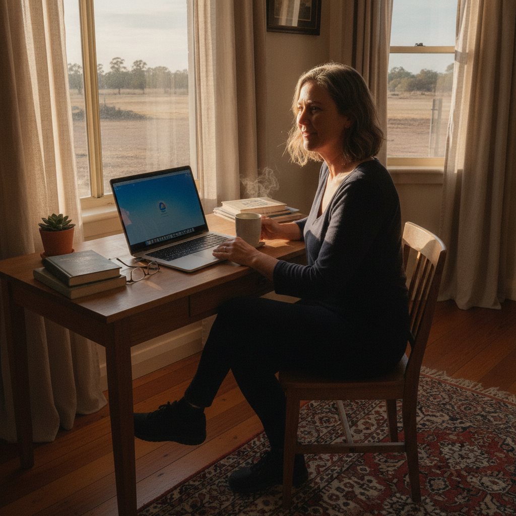 Computer cleaning in Old Junee (2652) — a local resident at home with a clean, fast, dust-free computer running cool and quiet