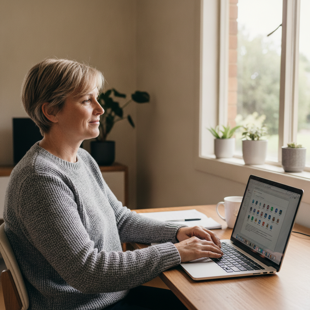 Computer cleaning in Ovingham (5082) — a local resident at home with a clean, fast, dust-free computer running cool and quiet