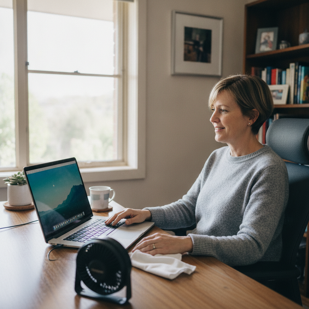 Laptop and desktop cleaning in Oxley (2903) — an at-home owner pleased their computer runs cool and quiet again