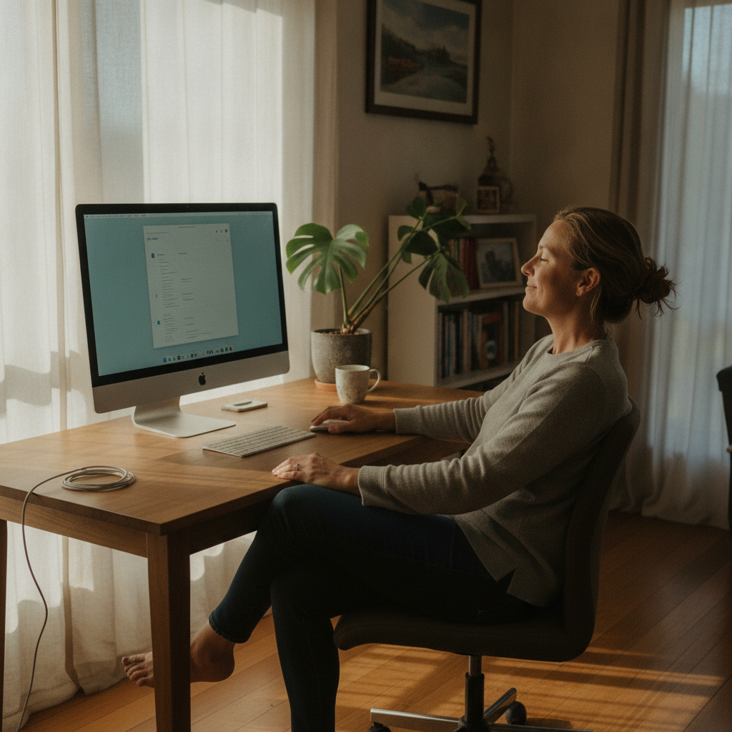 Computer cleaning in Oyster Cove (2318) — a local resident at home with a clean, fast, dust-free computer running cool and quiet