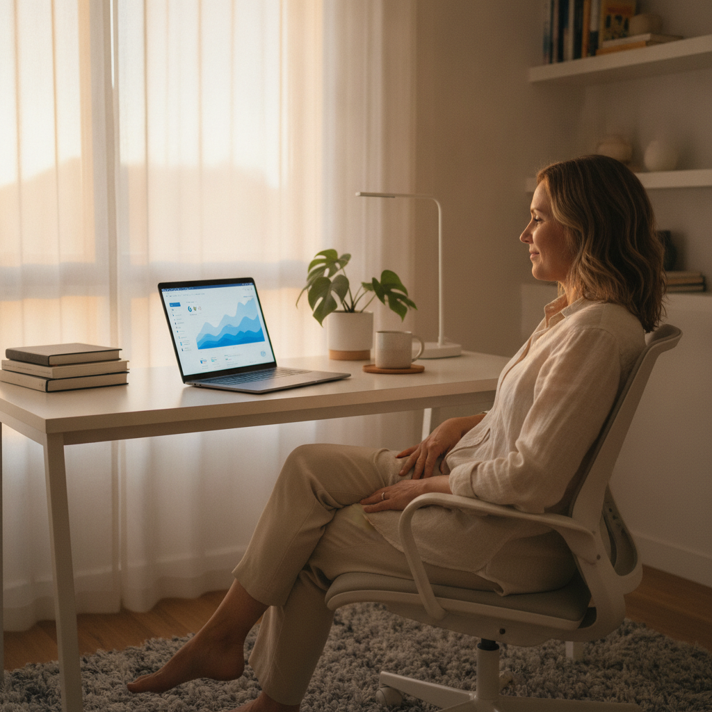 Professional computer clean-out in Palmerston (2913) — a happy the ACT resident at home with a spotless, fast, quiet machine
