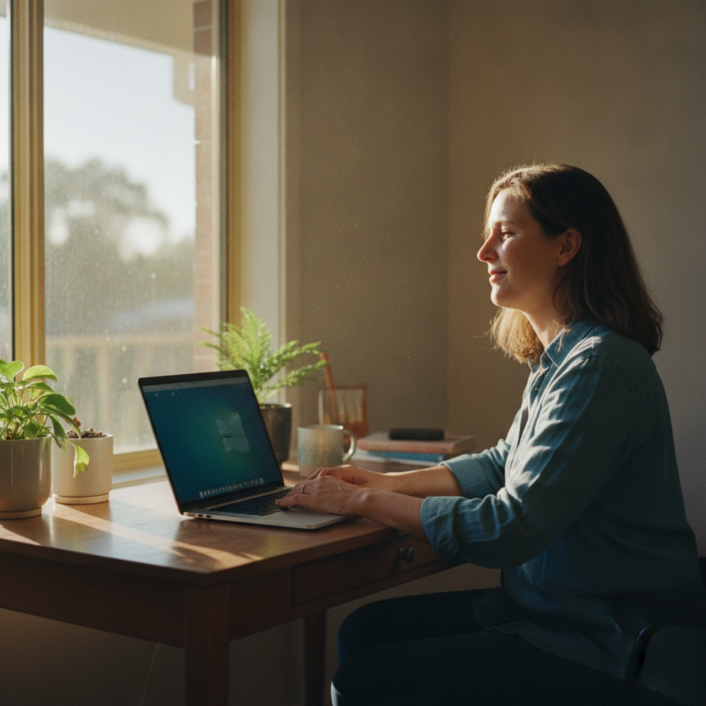 Computer cleaning in Paradise (5075) — a local resident at home with a clean, fast, dust-free computer running cool and quiet
