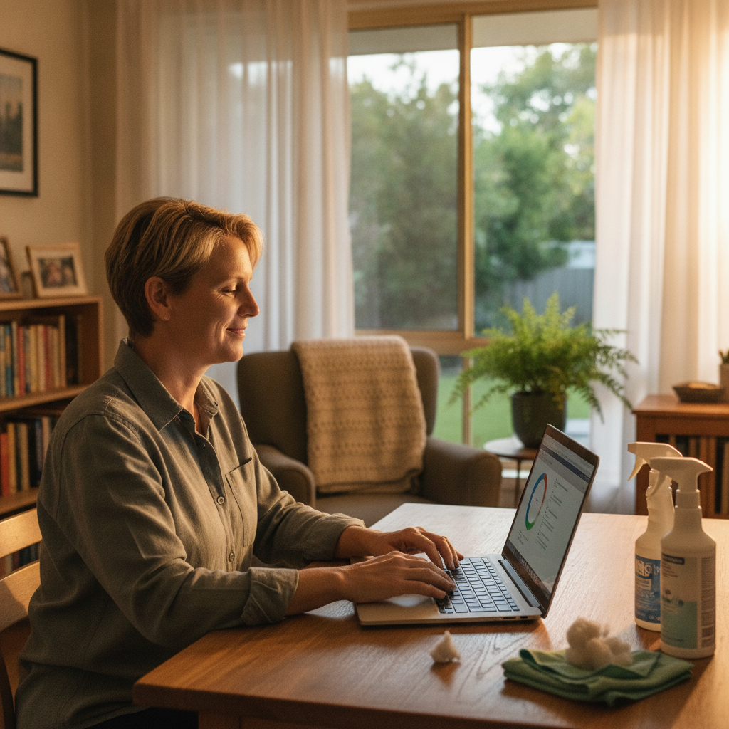 Laptop and desktop cleaning in Parramatta (1740) — an at-home owner pleased their computer runs cool and quiet again