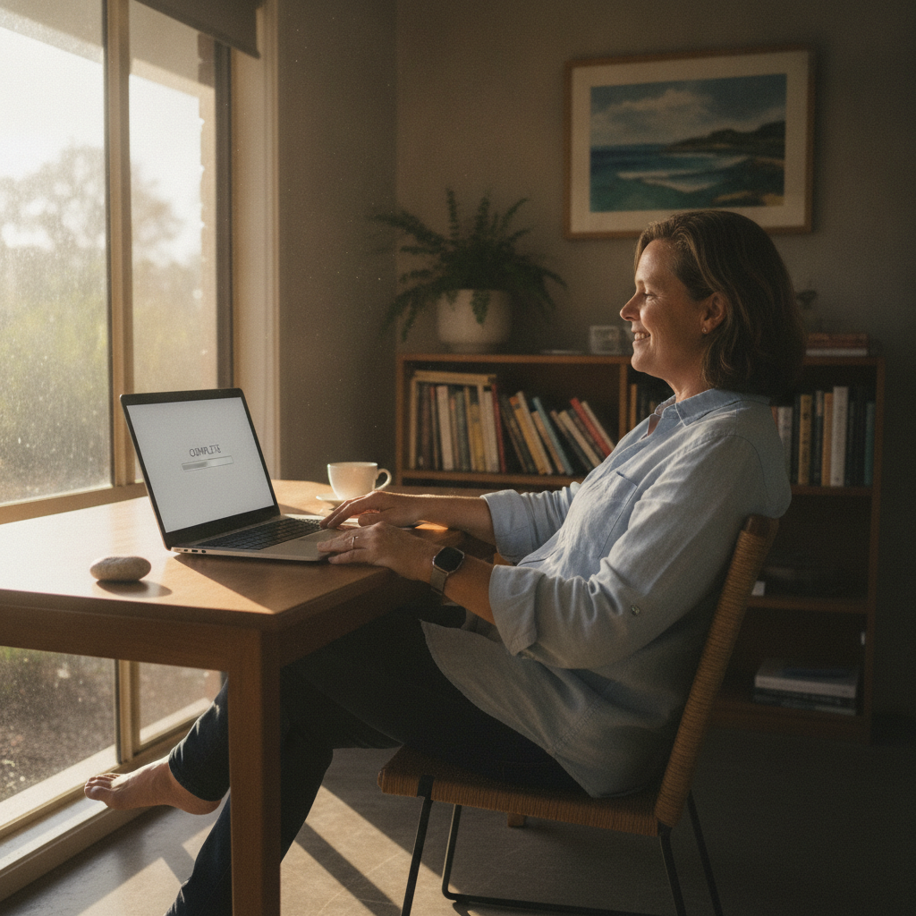 Computer cleaning in Patonga (2256) — a local resident at home with a clean, fast, dust-free computer running cool and quiet