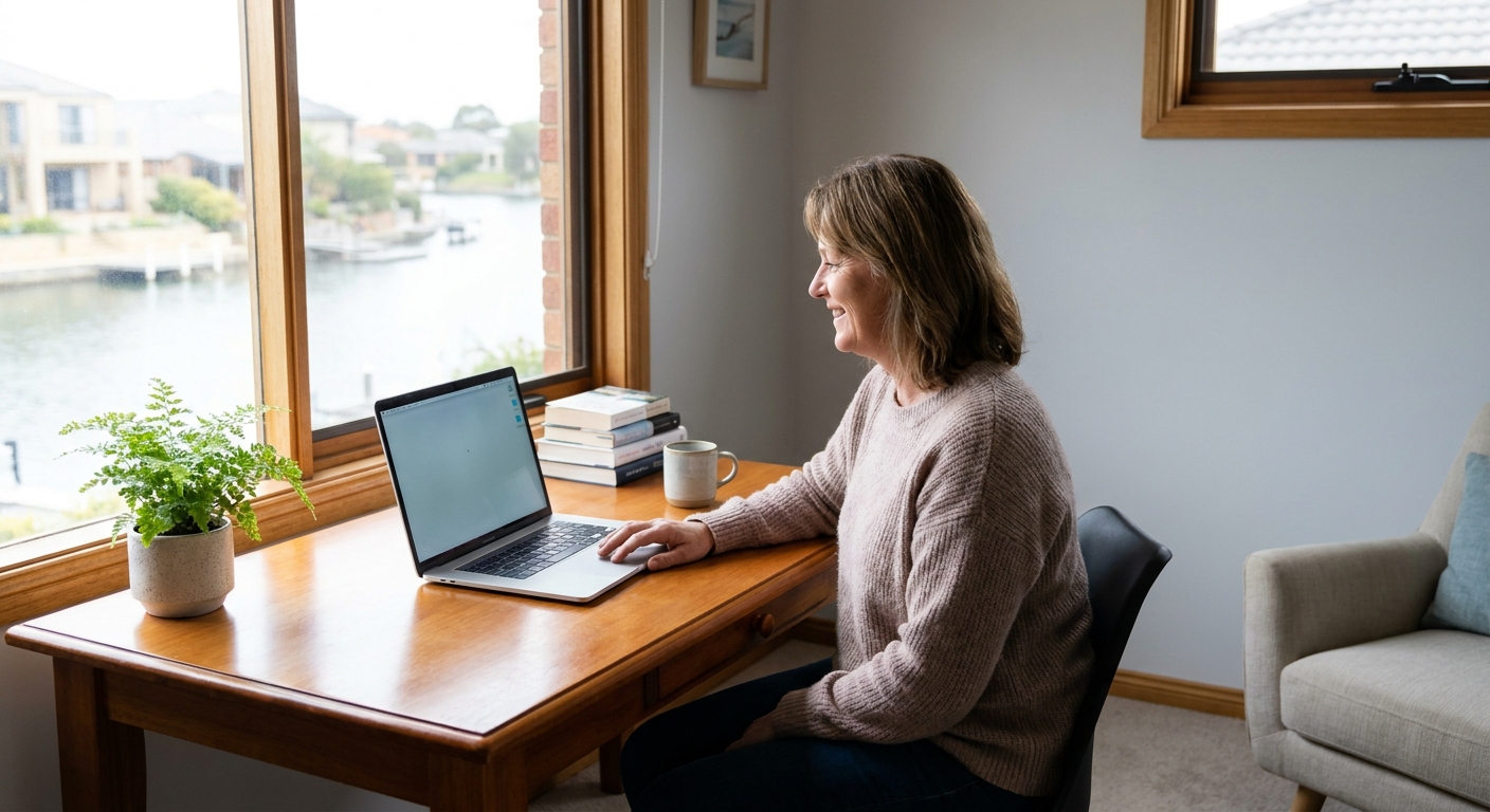 Computer cleaning in Patterson Lakes (3197) — a local resident at home with a clean, fast, dust-free computer running cool and quiet