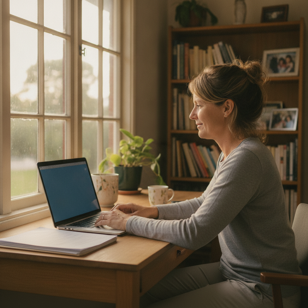 Computer cleaning in Paxton (2325) — a local resident at home with a clean, fast, dust-free computer running cool and quiet