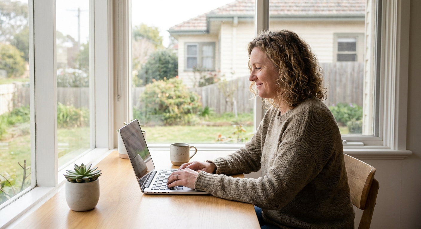 Computer cleaning in Pearcedale (3912) — a local resident at home with a clean, fast, dust-free computer running cool and quiet