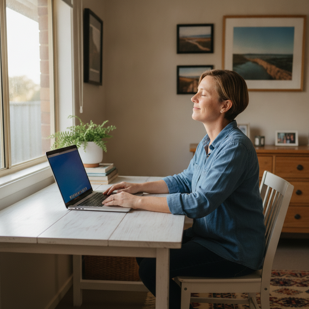 Computer cleaning in Pemulwuy (2145) — a local resident at home with a clean, fast, dust-free computer running cool and quiet